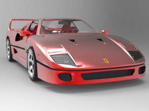ferrari f40 3D मॉडल