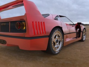 ferrari f40 3D मॉडल