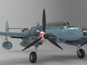 messerschmitt bf 110 g2 3D Model