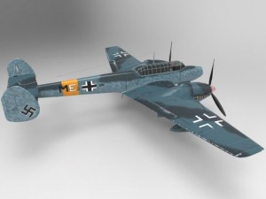 messerschmitt bf 110 g2 3D Model