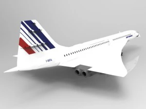 concorde sst Modello 3D