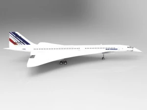 concorde sst Modello 3D