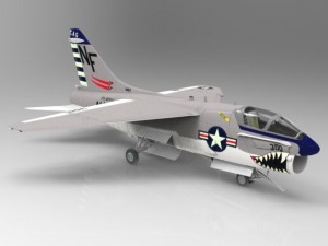 corsair ii 3D 模型