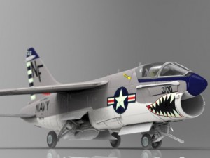 corsair ii 3D 模型