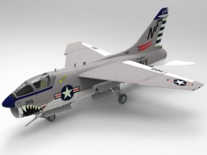 corsair ii 3D 模型