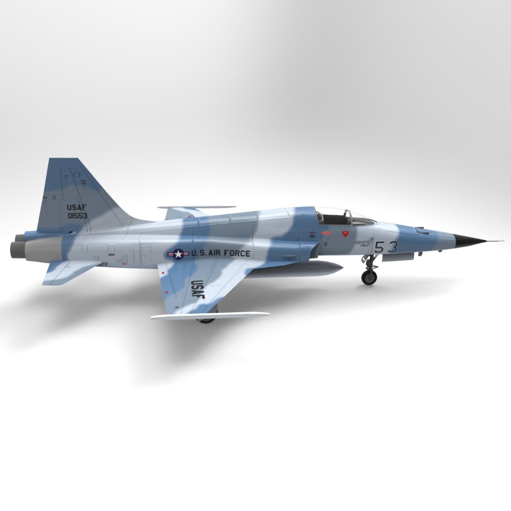 F5 E Tiger II 3D Model in Fighter 3DExport