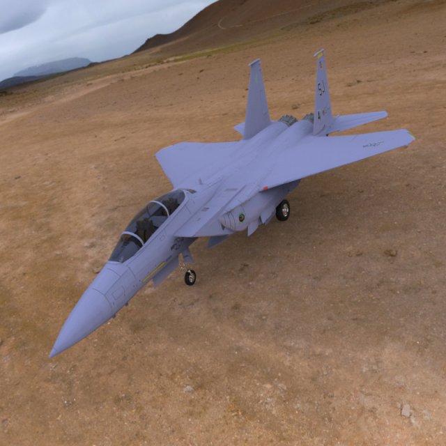 f 15e strike eagle 3D मॉडल .c4d .max .obj .3ds .fbx .stl .blend 