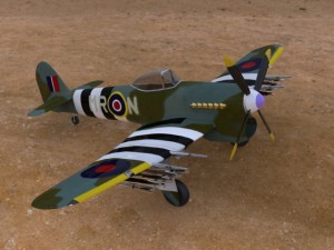 hawker typhoon 3D 모델