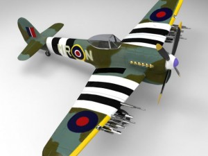 hawker typhoon 3D 모델