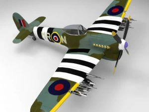 hawker typhoon 3D Model