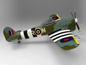 hawker typhoon 3D Model
