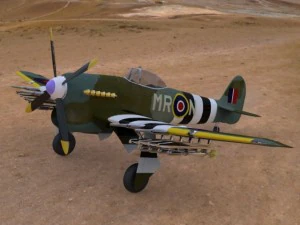hawker typhoon 3D Model