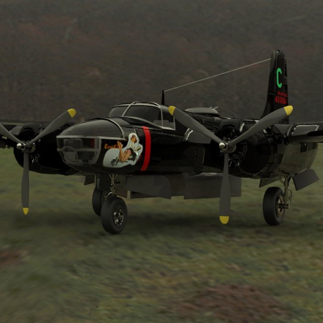ab 26c invader Model 3D .c4d .max .obj .3ds .fbx .stl .blend 