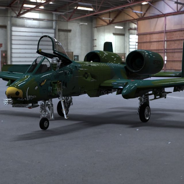 a10 thunderbolt 3D Модель .c4d .max .obj .3ds .fbx .stl .blend 