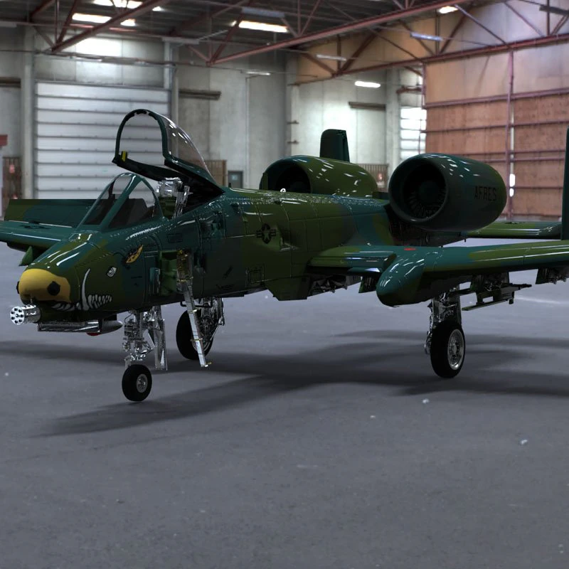 a10 fulmine Modello 3D .c4d .max .obj .3ds .fbx .stl .blend 