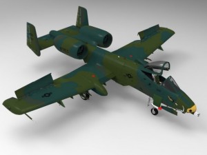 a10 thunderbolt 3D Модель