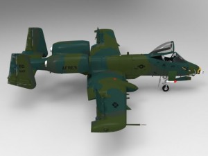 a10 thunderbolt 3D Модель