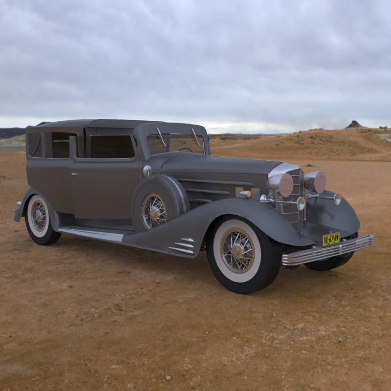 cadillac 3D Model .c4d .max .obj .3ds .fbx .stl .blend 