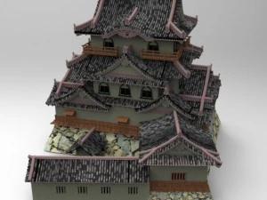 hikone castle 3D Model