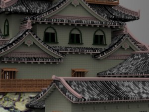 hikone castle Modello 3D