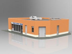 auxiliar building 3D Model