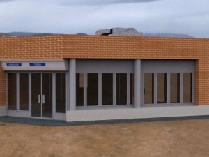 auxiliar building 3D Model