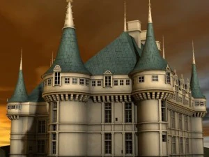 chateaux azay le rideau 3D Model