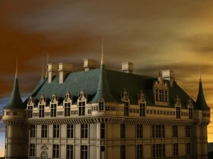 chateaux azay le rideau 3D Model