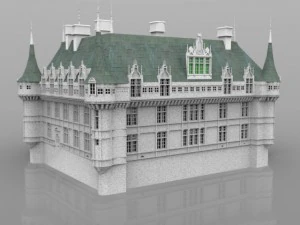chateaux azay le rideau 3D Model