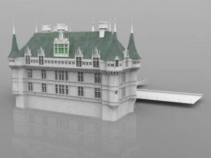 chateaux azay le rideau 3D Model