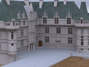chateaux azay le rideau Modelo 3D
