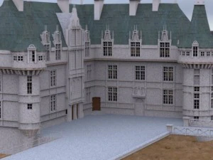 chateaux azay le rideau 3D Model