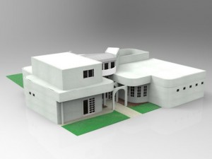one and a half story home 3D 模型