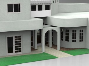one and a half story home Modello 3D