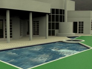one and a half story home Modello 3D