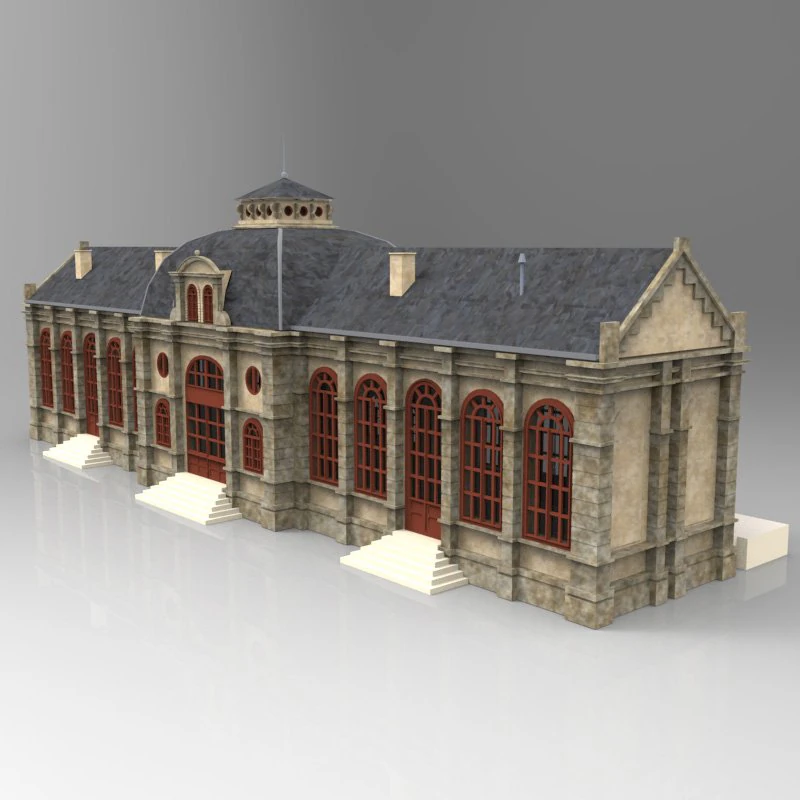 nordstadt station 3D Model .c4d .max .obj .3ds .fbx .stl .blend 