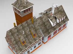 firestation 3D 模型