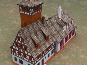 firestation 3D 模型