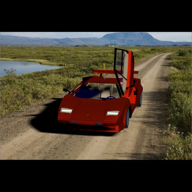 lamborghini countach Modello 3D .c4d .max .obj .3ds .fbx .stl .blend 