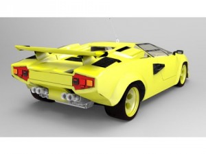 lamborghini countach Modello 3D