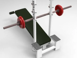 declined press bench 3D Model