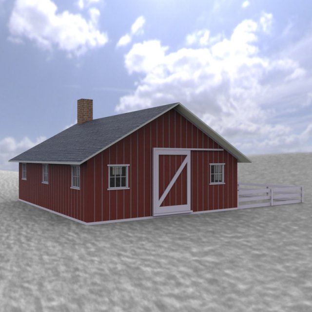 piggery 3Dモデル .c4d .max .obj .3ds .fbx .stl .blend 