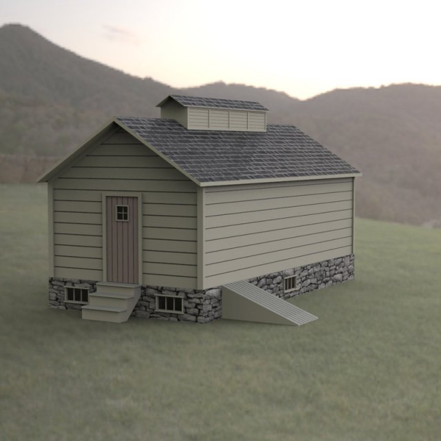 ice house Modello 3D .c4d .max .obj .3ds .fbx .stl .blend 