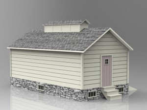 ice house Modello 3D
