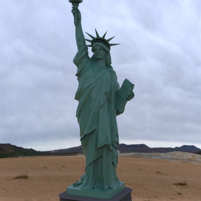 statue of liberty Modèle 3D .c4d .max .obj .3ds .fbx .stl .blend 