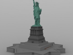 statue of liberty Modèle 3D