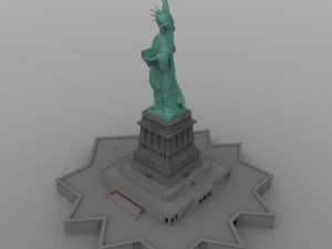 statue of liberty Modèle 3D