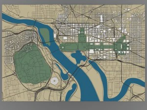 washington dc cityscape 3D Model