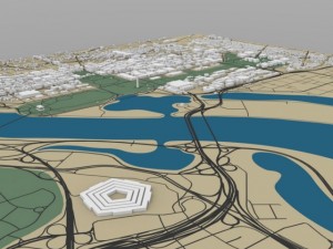 washington dc cityscape 3D 모델