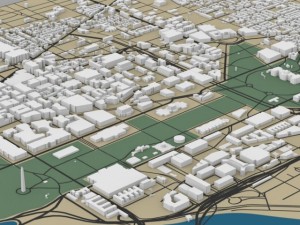 washington dc cityscape 3D 모델